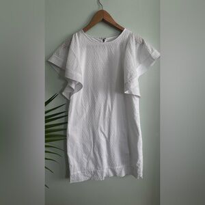 J. Crew White Textured Dress